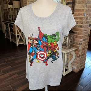 Marvel All Heroes Gray T-Shirt Womens Size XXXL (21)